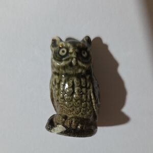 Ceramic Owl Figurine